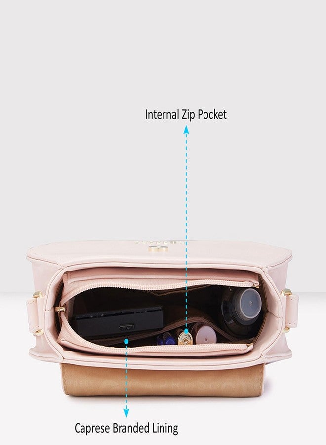 كابريس حقيبة يد نسائية كبيرة الحجم من كابريس ميريدا، لون وردي فاتح مطبوع - Image 4